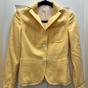 Kiton Yellow Women's Cashmere Blazer